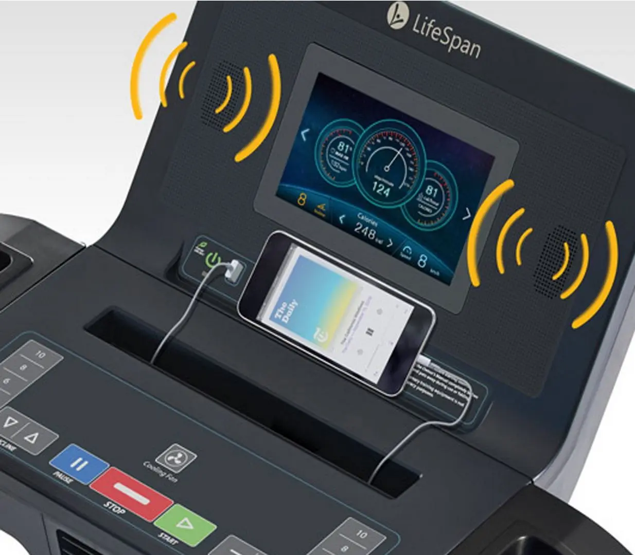 Bnada de alergare pliabila LifeSpan TR3000iT (Black) - 11