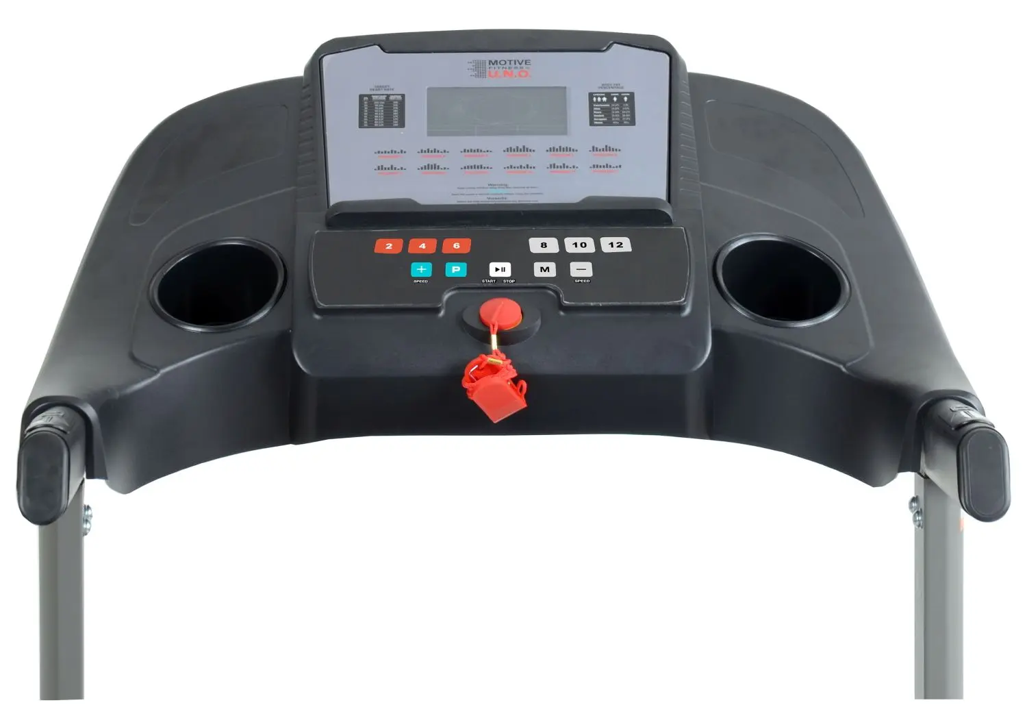 Banda de alergat Motive Fitness by U.N.O Speed Master 1.8 (Black/Gray)