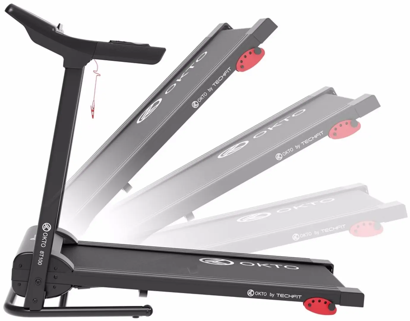 Banda de alergare OKTO by Techfit 8T100 (Black)