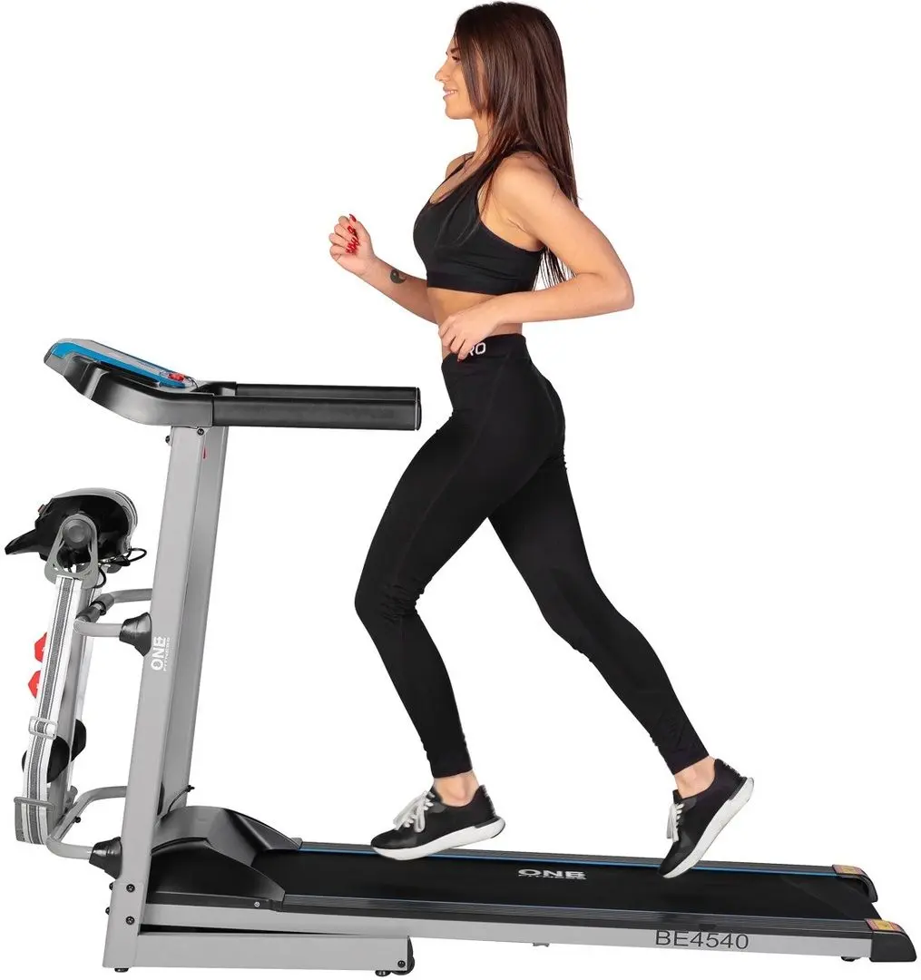 Banda de alergat cu aparat de masaj One Fitness BE4540 (Black)