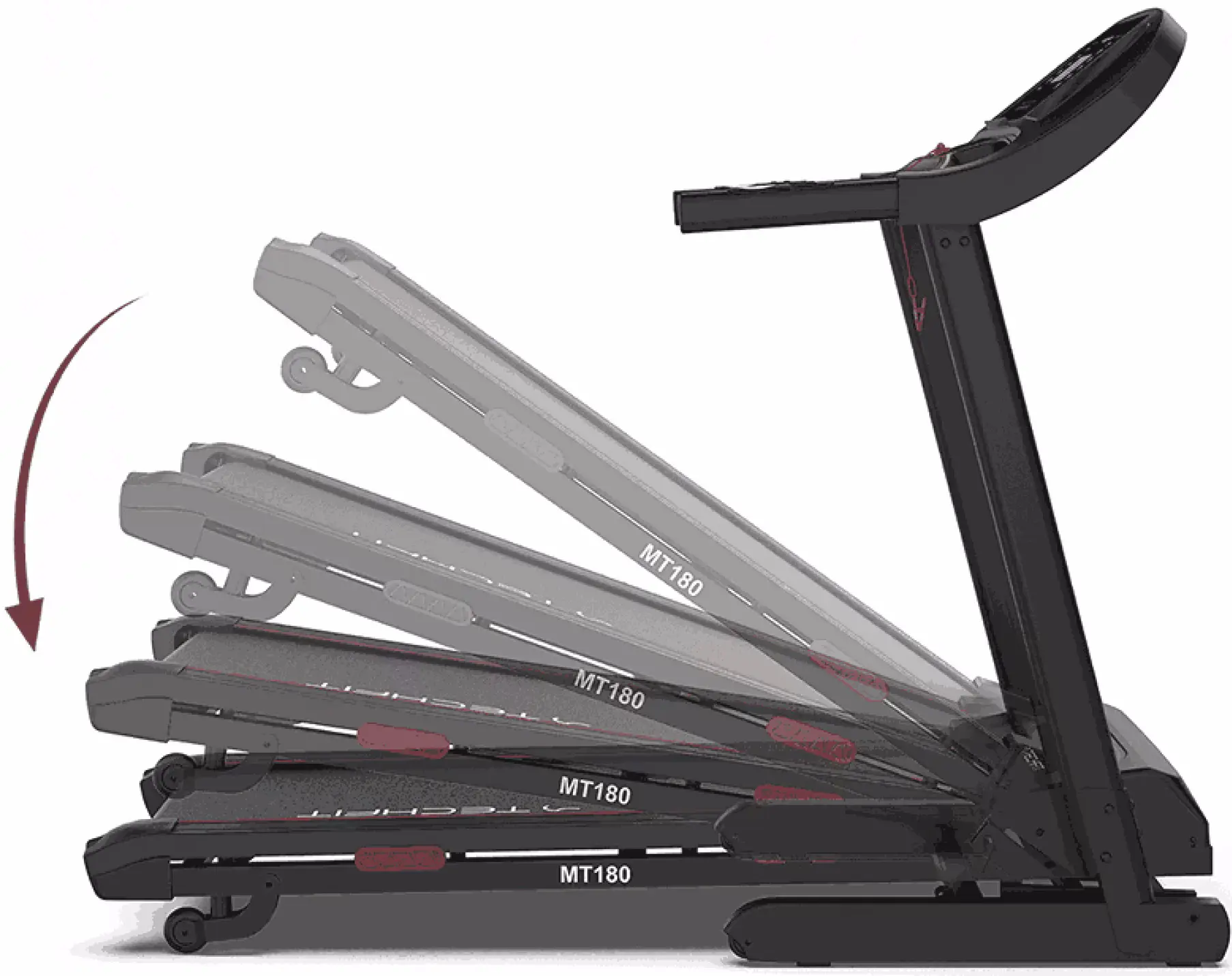 Беговая дорожка Techfit MT180 (Black) - 4
