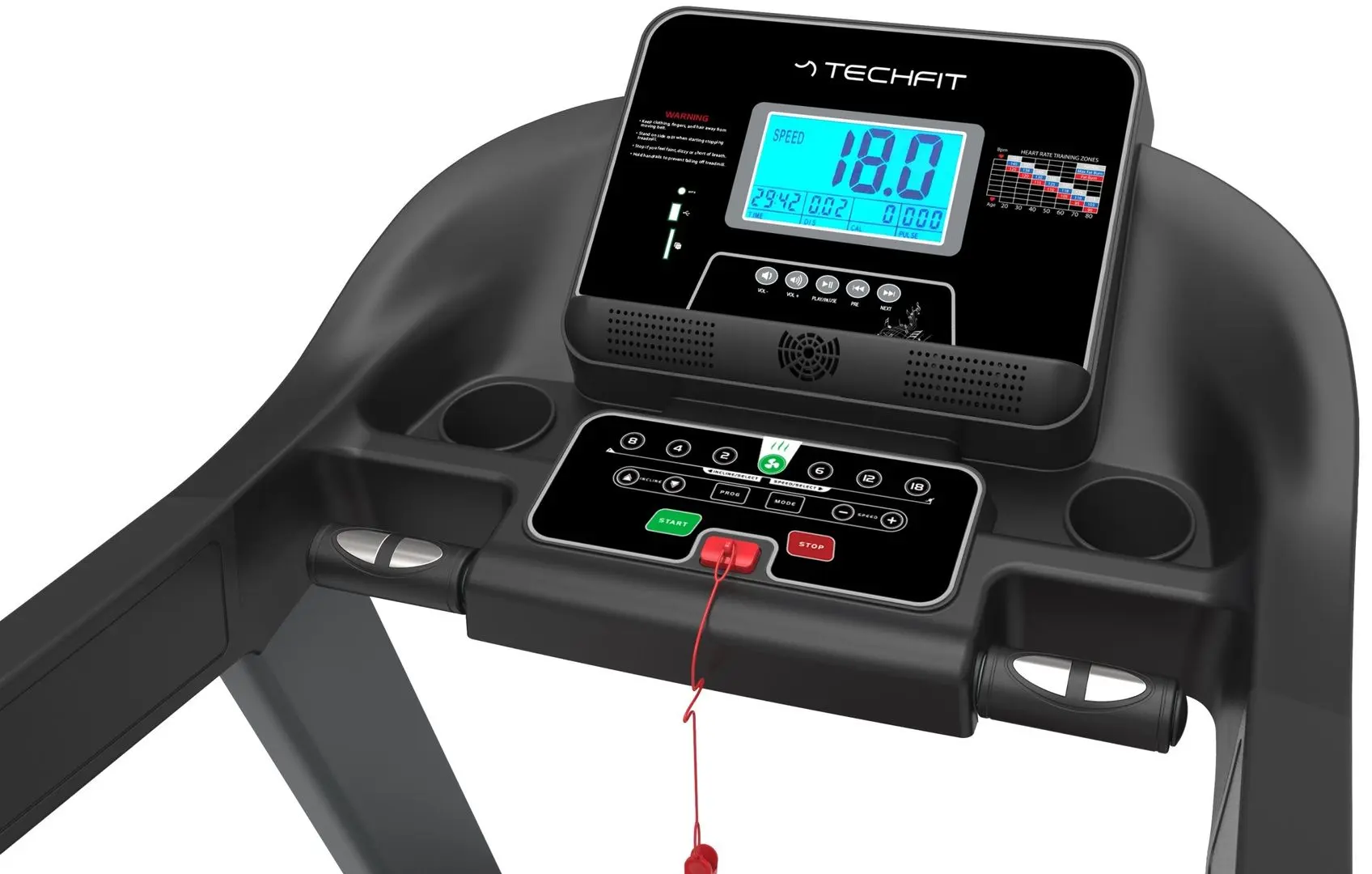 Banda de alergare Techfit MT200 (Black) - 6