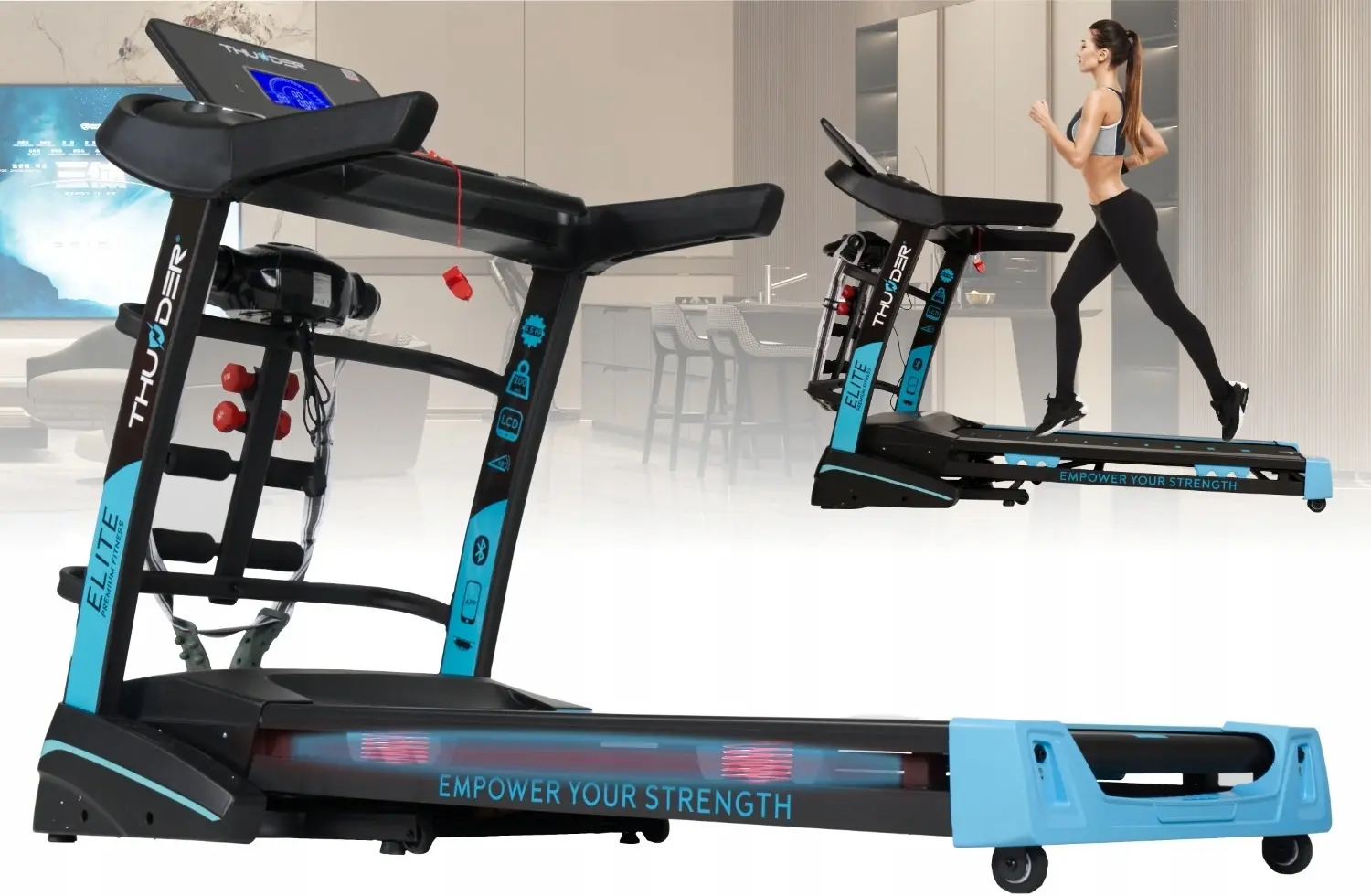 Banda de alergare Thunder Elite-DS (Black)