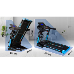 Banda de alergare Thunder Elite-DS (Black) Thumb