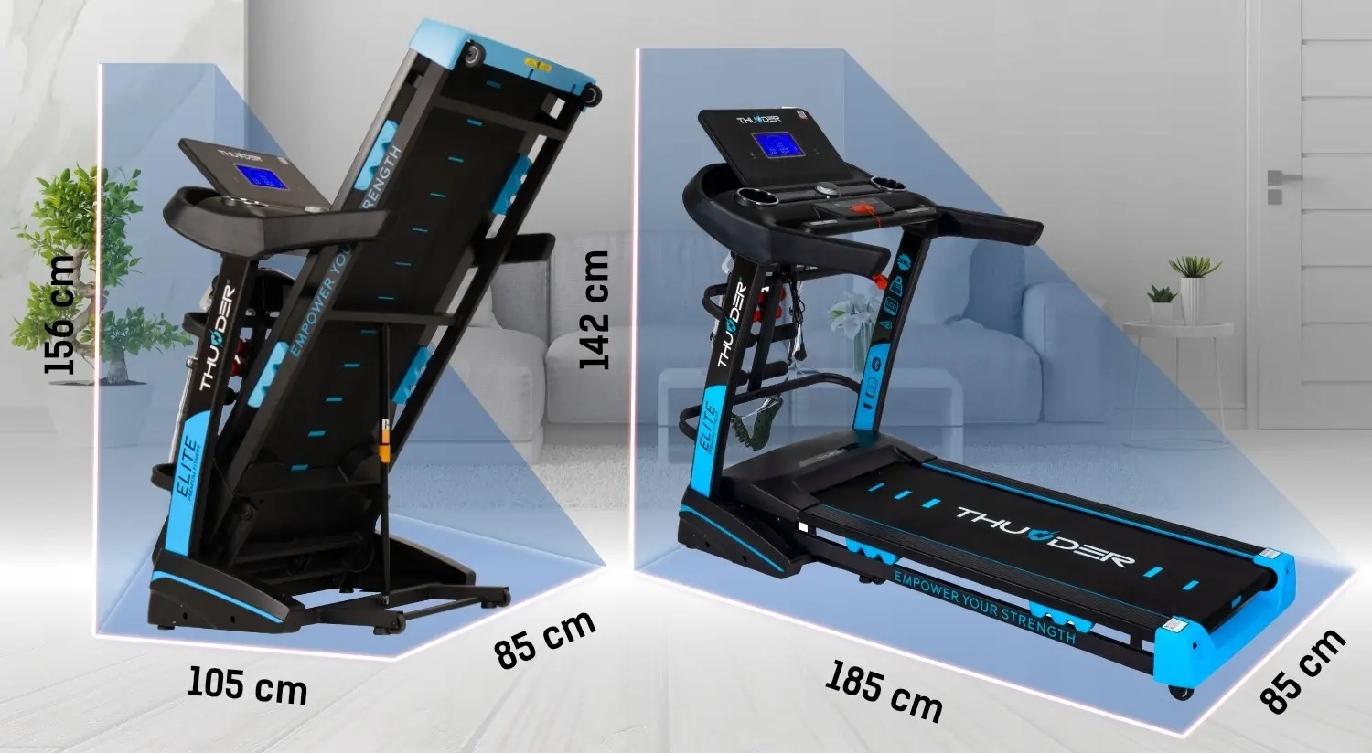 Banda de alergare Thunder Elite-DS (Black)