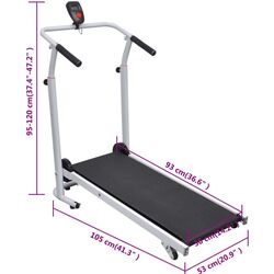 Banda de alergare VidaXL 90884 (Black) Thumb
