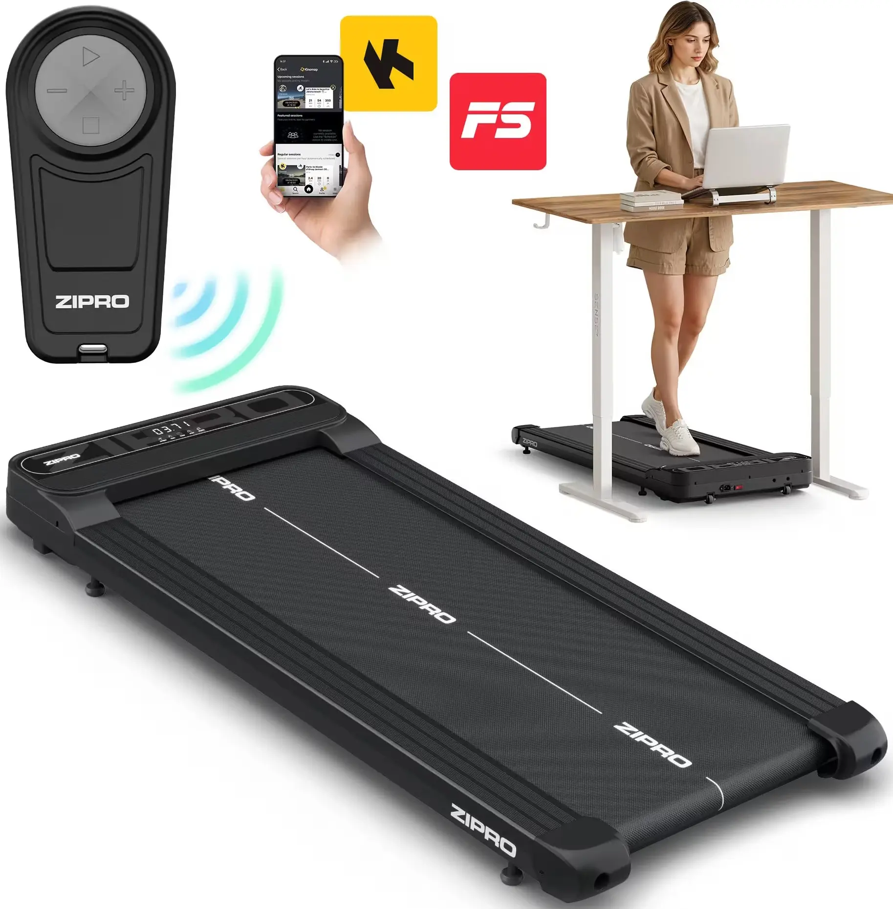 Banda de alergare Zipro Catwalk (Black) - 5