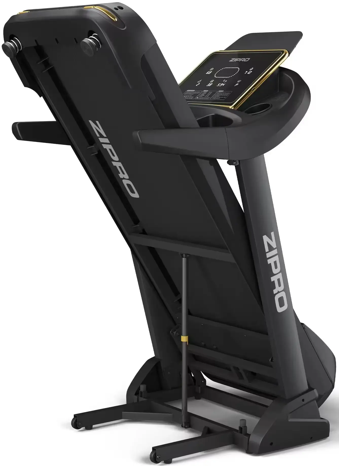 Беговая дорожка Zipro Pacemaker iConsole+ (Black/Gold) - 4