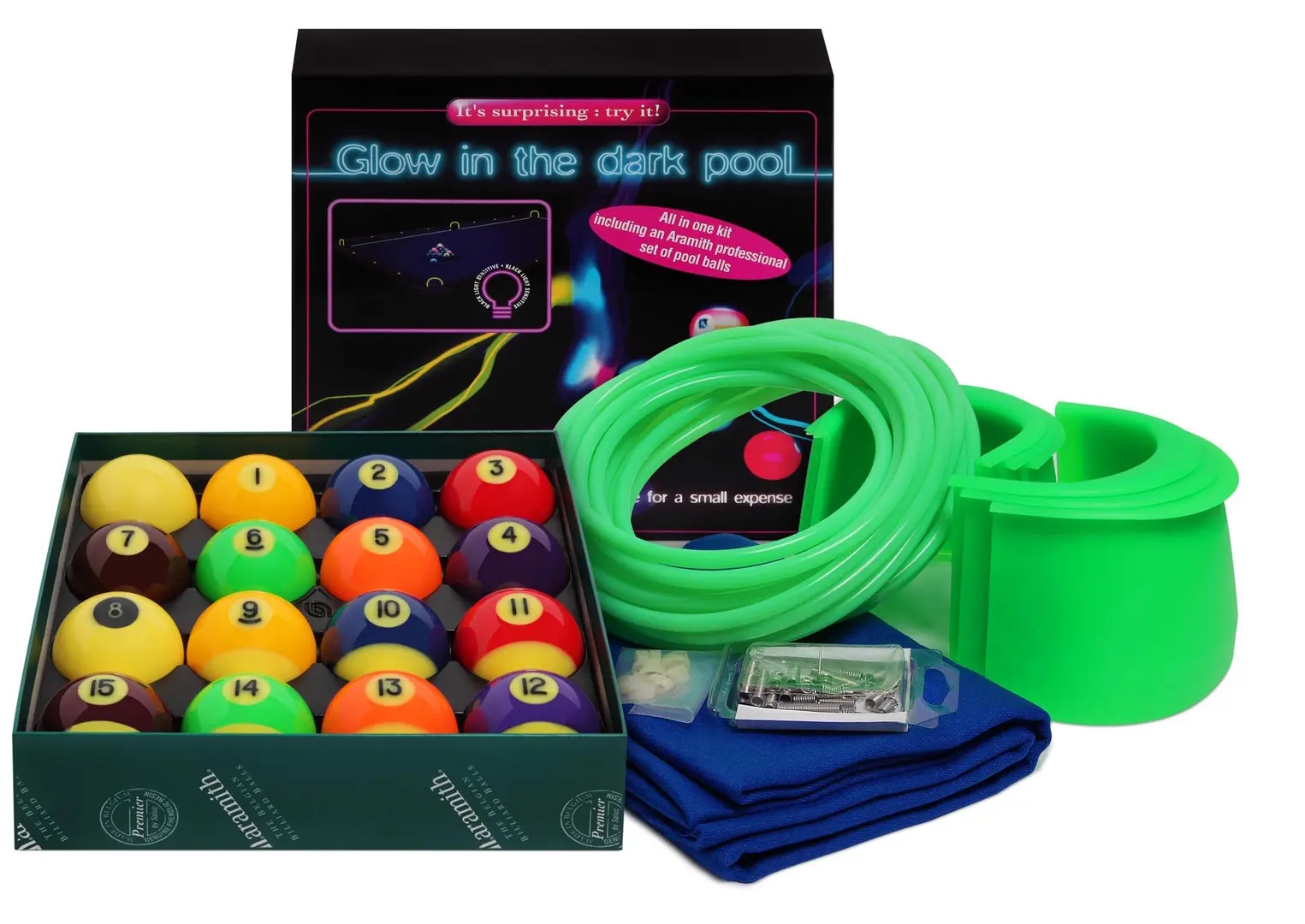 Set bile pentru pool Aramith Glow In The Dark