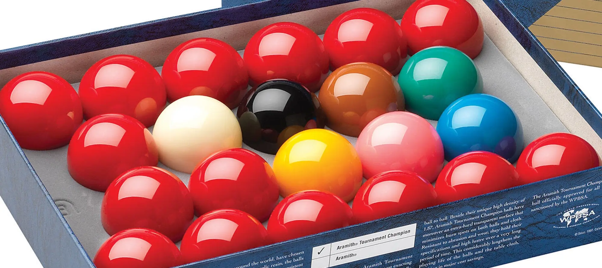 Набор шаров для снукера Aramith Tournament 52.4мм