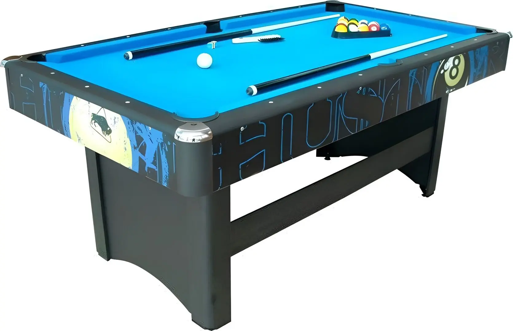 Бильярдный стол Buffalo Hustler 6FT (Black/Blue)
