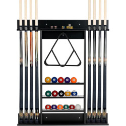 Suport de perete pentru tacuri de biliard Costway JV12230BK (Black) Thumb