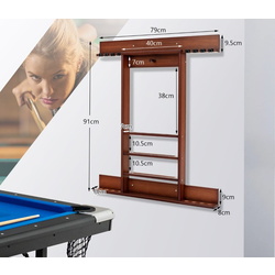 Киевница настенная Costway JV12230CF (Brown) Thumb