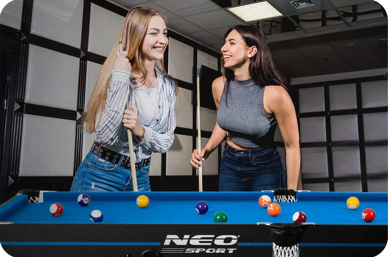 Бильярдный стол Neo Sport NS-808 180800 (Blue/Black) - 11