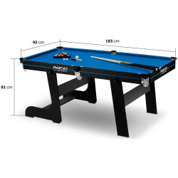 Бильярдный стол Neo Sport NS-808 180800 (Blue/Black) Thumb