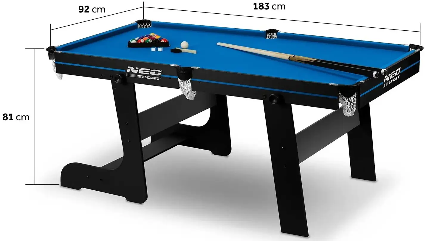 Бильярдный стол Neo Sport NS-808 180800 (Blue/Black) - 8