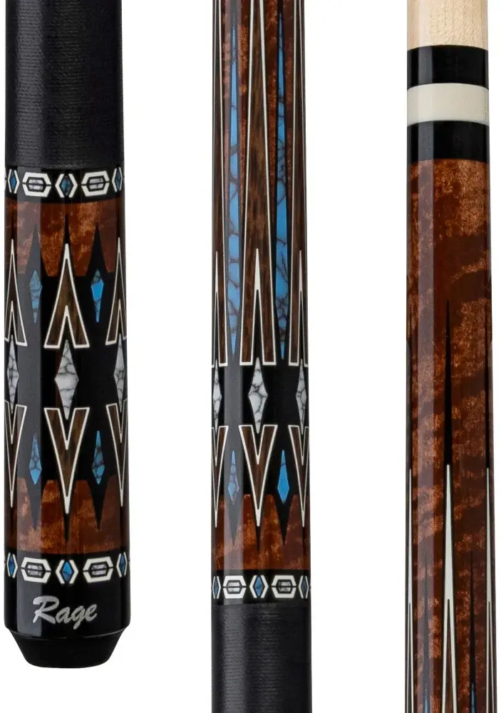 Tac biliard Rage Almond Central (Black/Light Coffee)