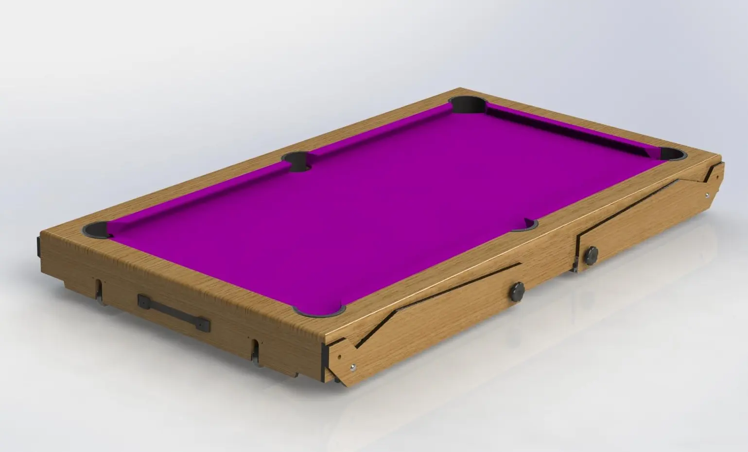 Бильярдный стол BCE Riley Razor 6ft (Pink/Wood)