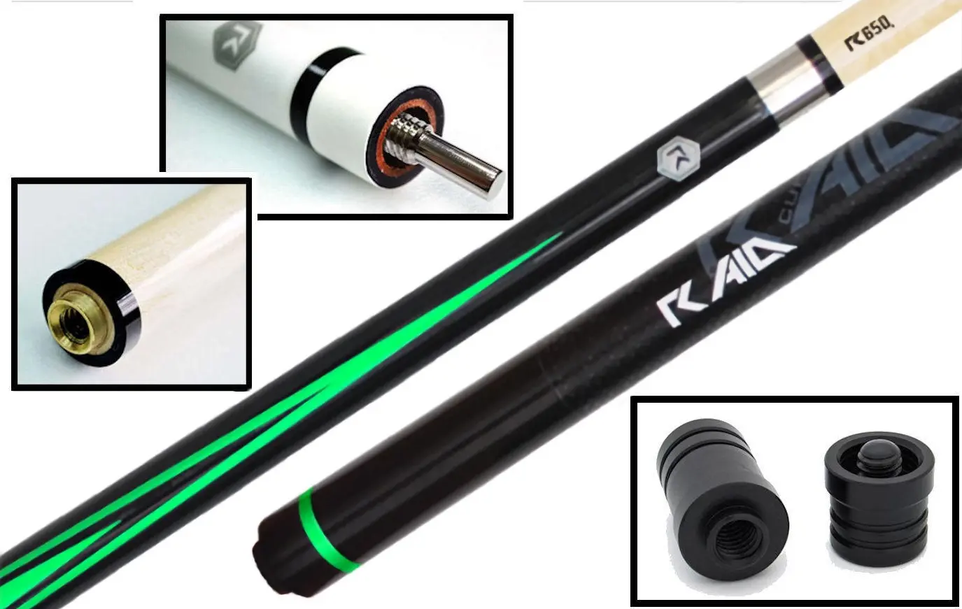 Бильярдный кий Tat Biliard Raid CH-04 (Black/Green)