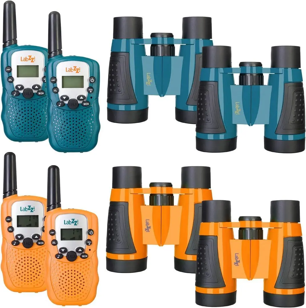 Set binocluri si emisii receptie Levenhuk LabZZ WTT10 (Blue)