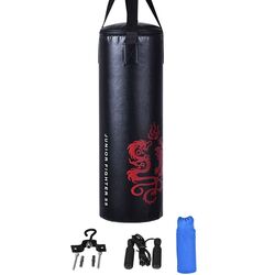 Sac de box + manusi + coarda de sarit Costway SP37545 (Black/Red) Thumb