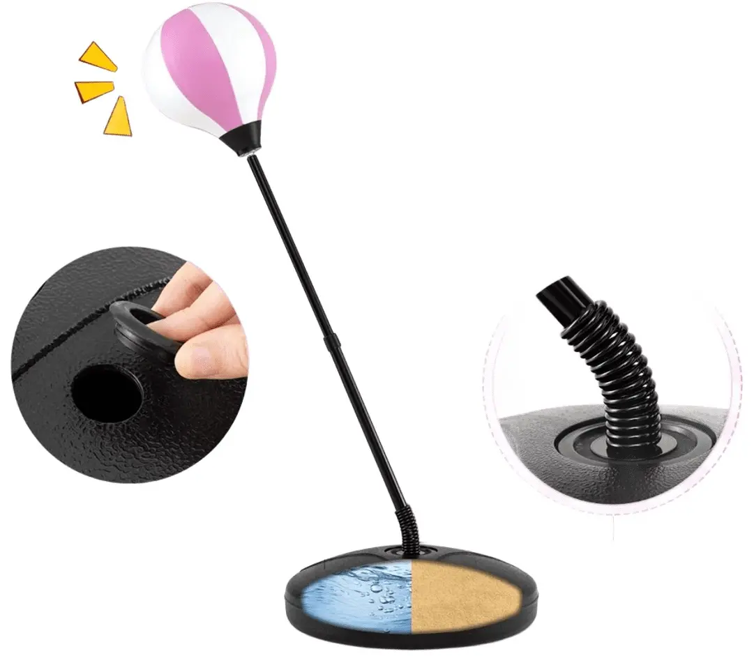 Set de box pentru copii Costway TY564096PI (Pink/Black)