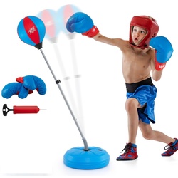 Set de box pentru copii Costway TY579435BL (Blue/Red) Thumb