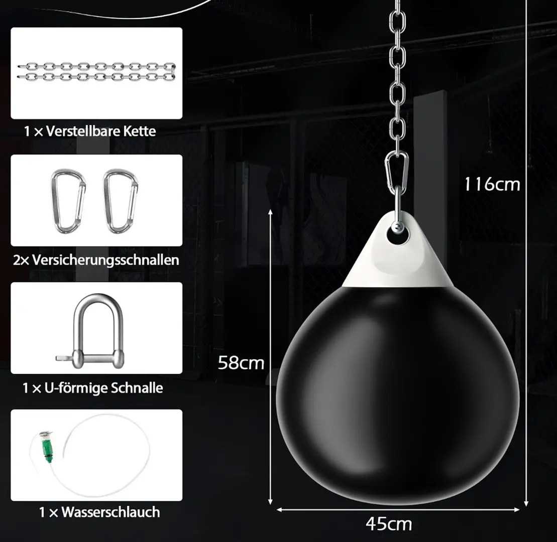 Para de box Costway SP37882BK (Black)