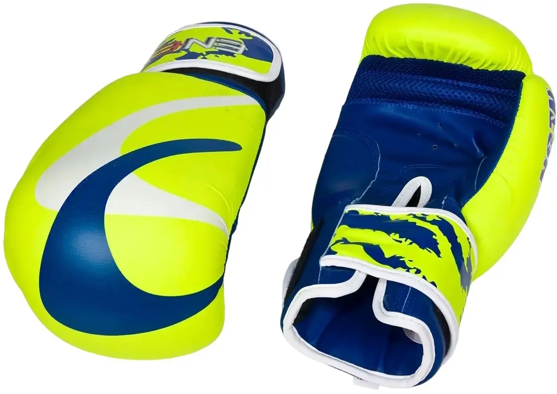 Manusi de box Enero Neon R.12OZ (Yellow/Blue) - 4