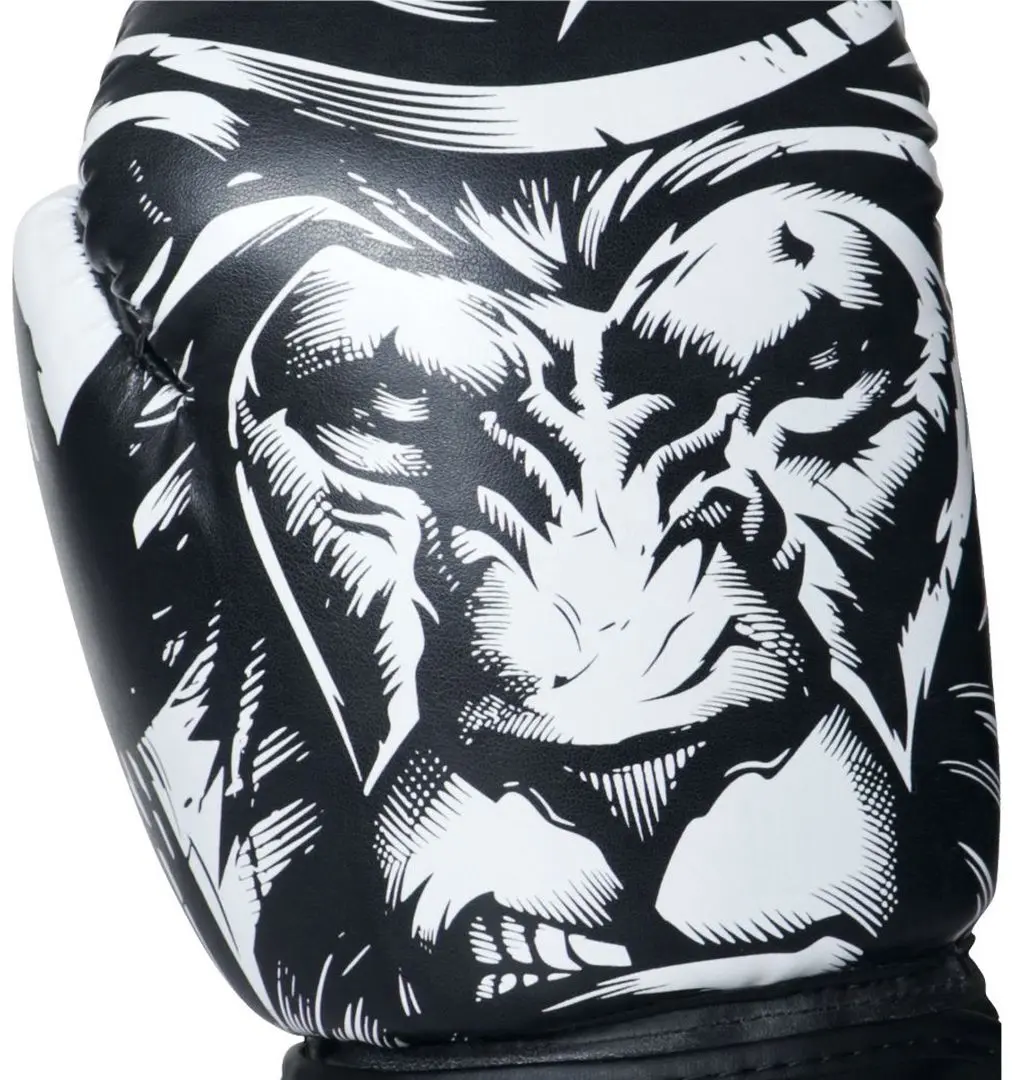 Перчатки для бокса Enero Tiger R.8OZ (Black/White) - 3