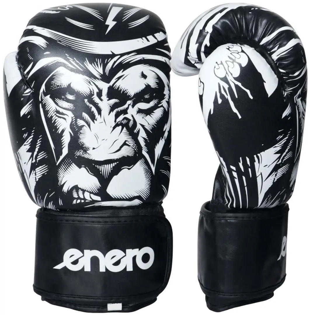 Перчатки для бокса Enero Tiger R.8OZ (Black/White)
