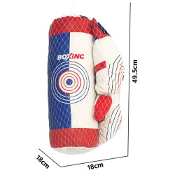 Sac de box pentru copii Essa Toys Boxing B4030-1 (Red/White/Blue) Thumb
