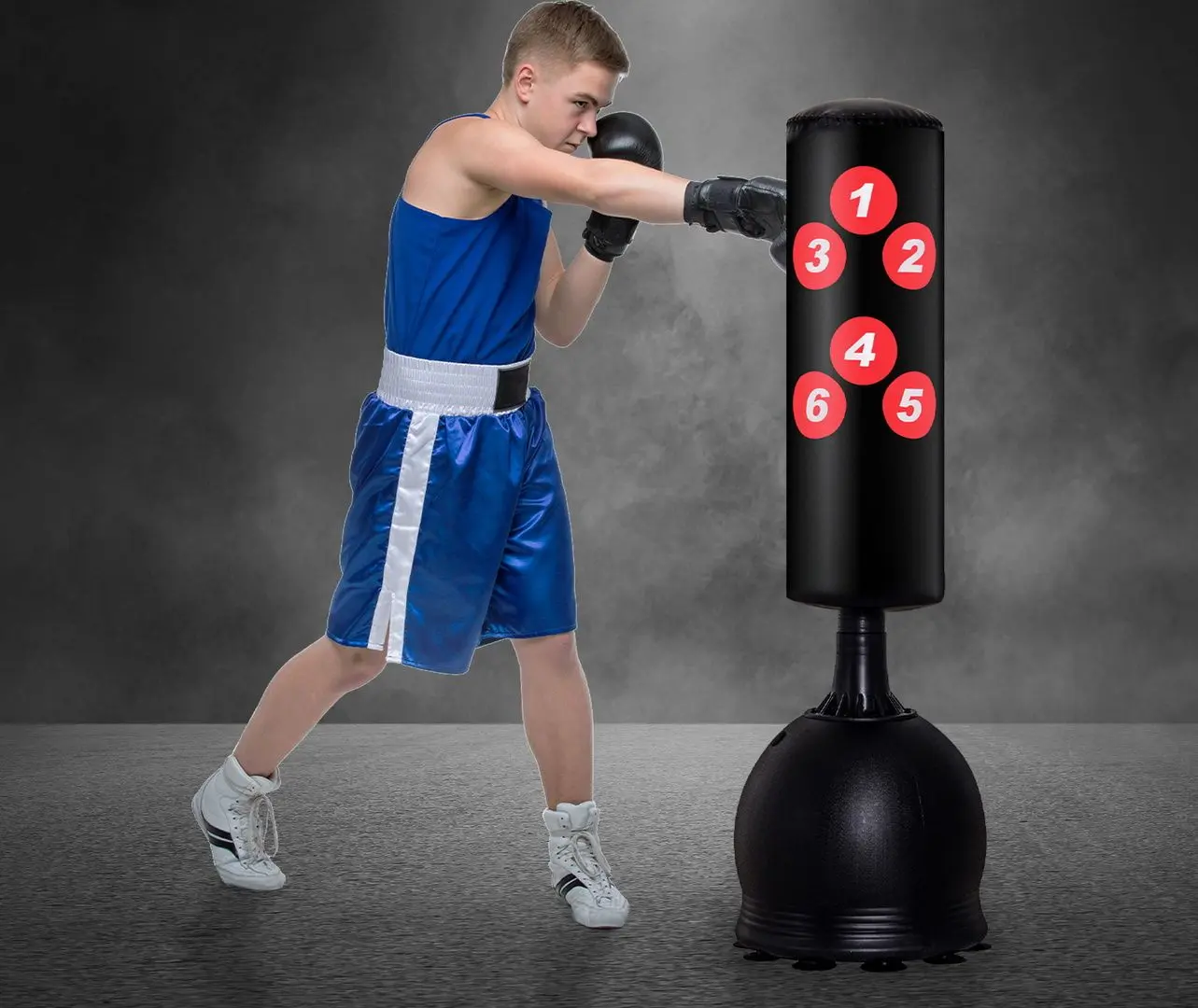 Sac de box Homcom A91-063 (Red/Black)