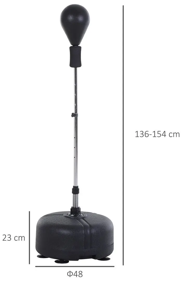 Set de box pentru copii Homcom A91-097BK (Black/Red)