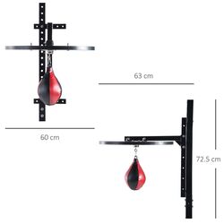 Set platforma + sac de box Homcom A90-022 (Black/Red) Thumb