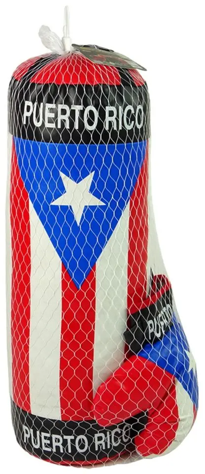Set de box pentru copii LeanToys Puerto Rico 3716 (Red/Blue)