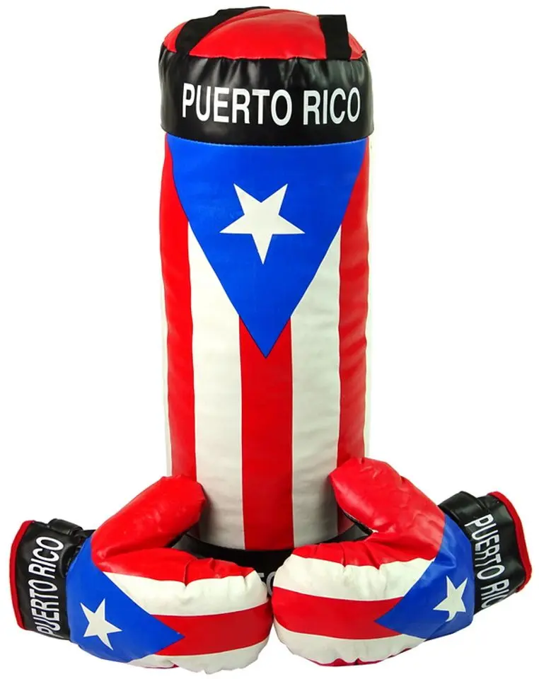 Set de box pentru copii LeanToys Puerto Rico 3716 (Red/Blue)