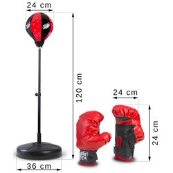 Set de box pentru copii Ricokids 772800 (Red/Black) Thumb