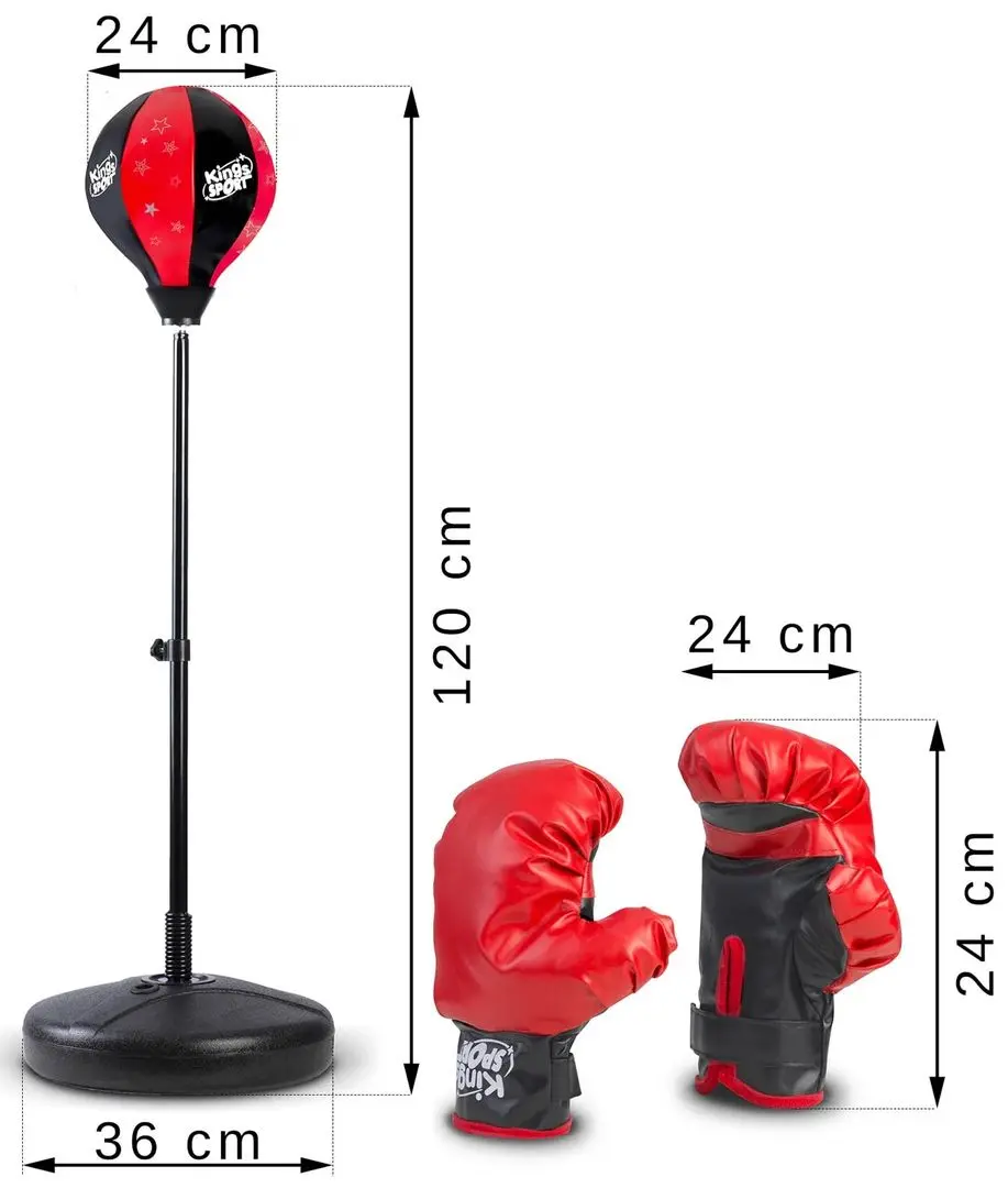Set de box pentru copii Ricokids 772800 (Red/Black)