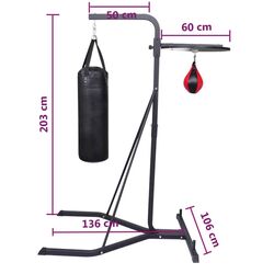 Suport sac de box VidaXL 90367 (Black) Thumb