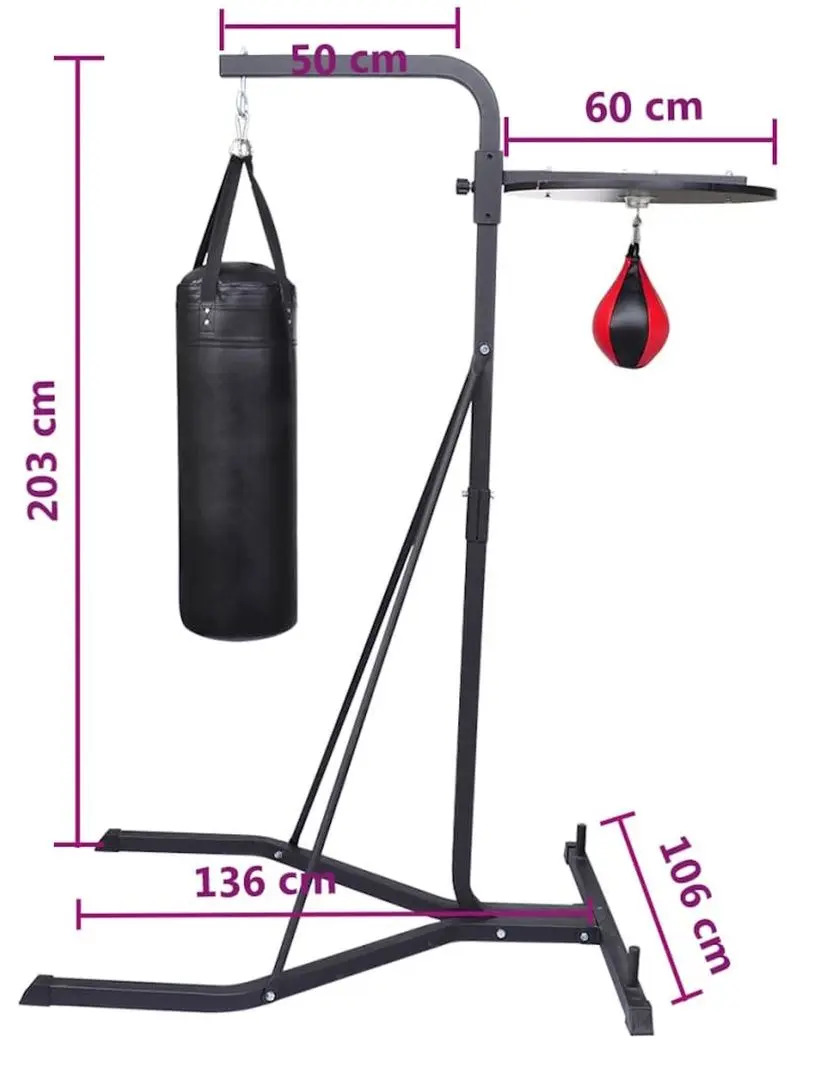 Suport sac de box VidaXL 90367 (Black)