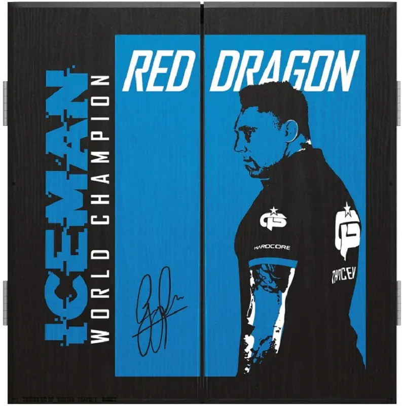 Шкаф для дартса Red Dragon Darts Gerwyn Iceman Price (Black/Blue)