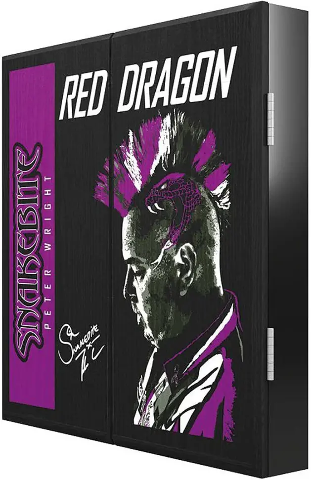 Шкаф для дартса Red Dragon Darts Peter Snakebite Wright (Black/Purplle)