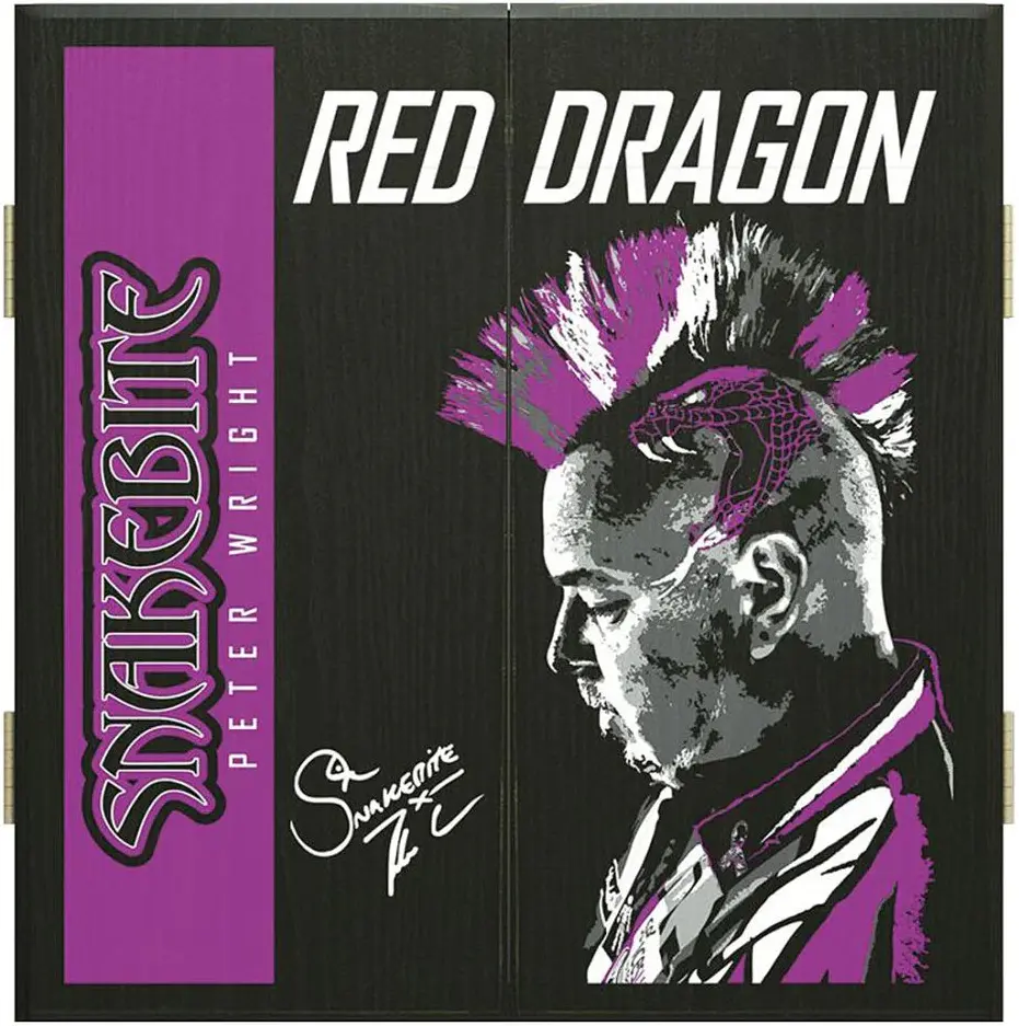 Шкаф для дартса Red Dragon Darts Peter Snakebite Wright (Black/Purplle)
