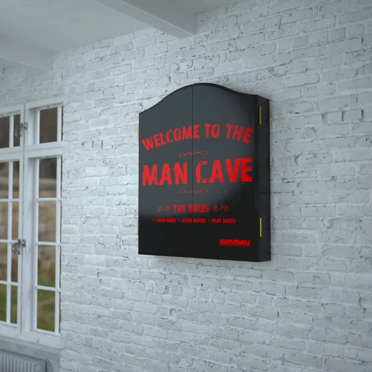 Dulap pentru darts Winmau Man Cave Deluxe (Black)