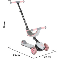 Самокат 4в1 Byox Motion (Pink/Grey) Thumb