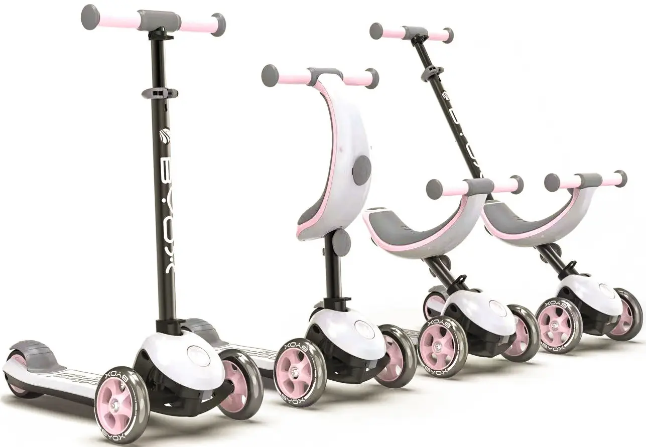 Самокат 4в1 Byox Motion (Pink/Grey)