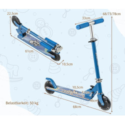 Trotineta Costway SP38425BL (Blue) Thumb
