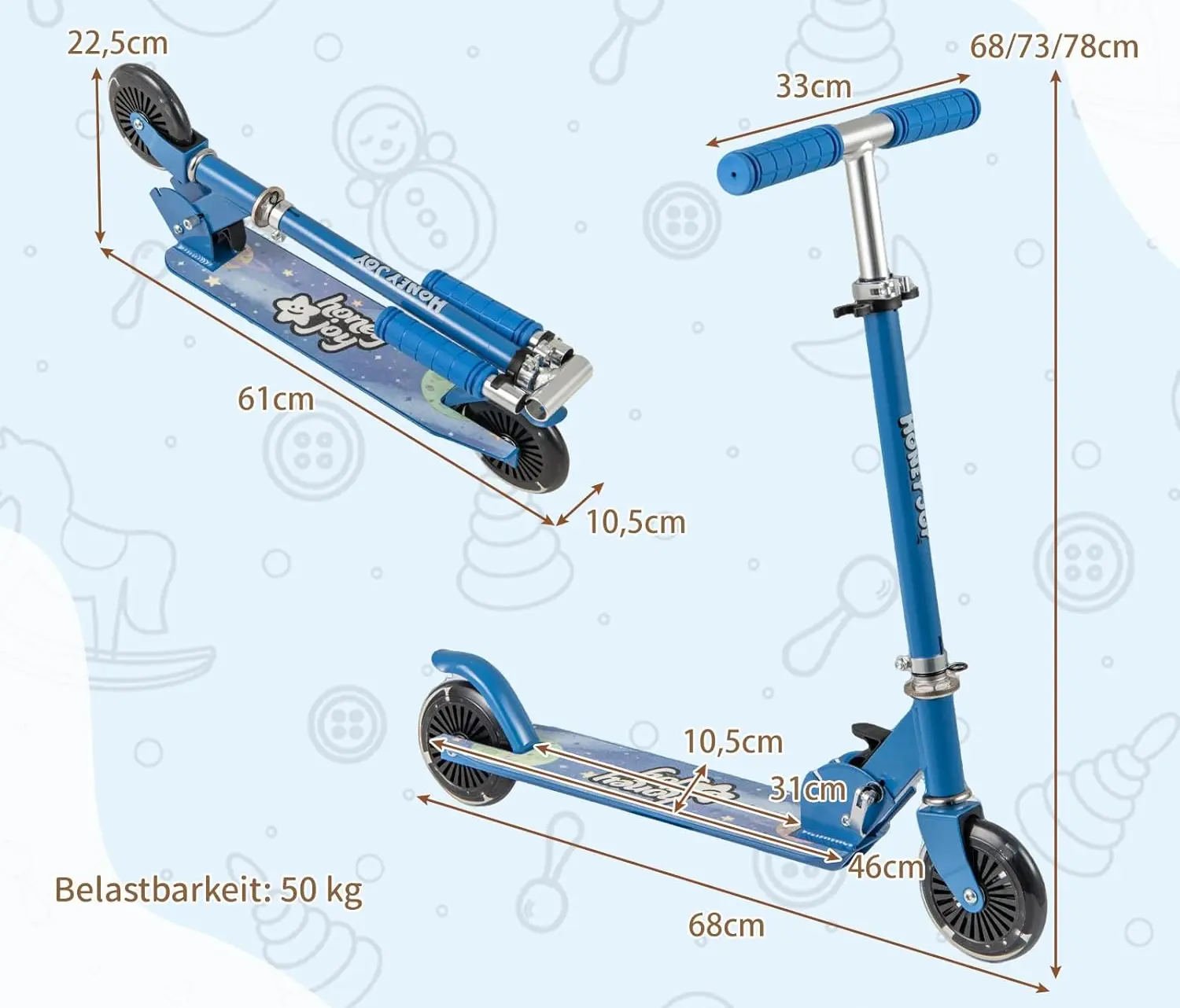 Trotineta Costway SP38425BL (Blue)