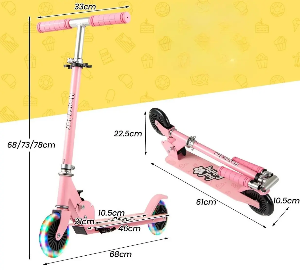 Trotineta Costway SP38425PI (Pink)